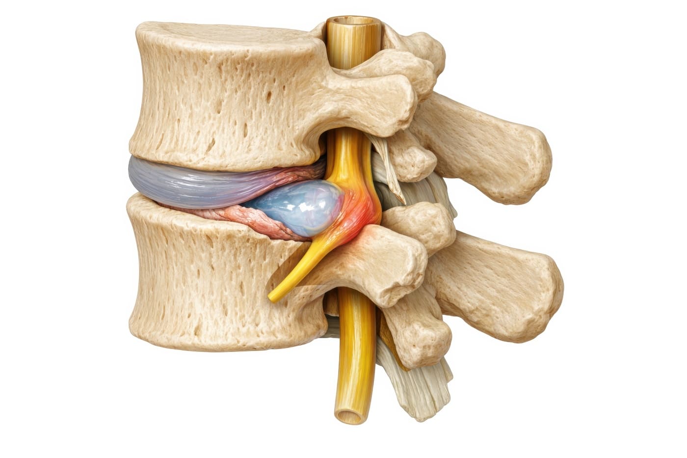 Bandscheibenvorfall Nerv Lähmung